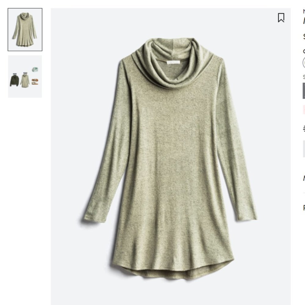 Nine Britton Marby Cowl Neck Hacci Knit Dress